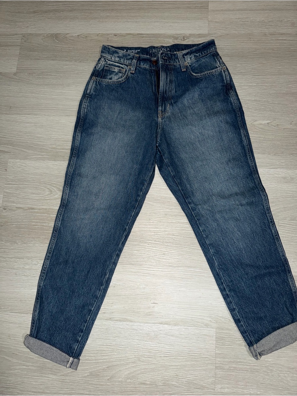 Arizona Jean Company Relaxed Fit Dark Blue Denim Jeans